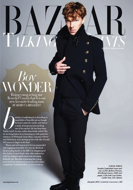 Harper's Bazaar UK December 2010\u3000ベネディクト・カンバーバッチ